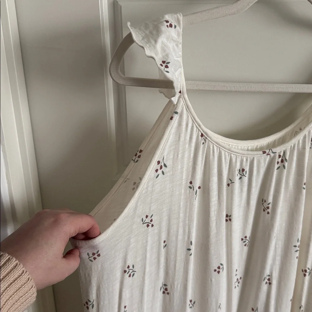 Easy Peasy Cream Floral Maxi Dress - Picture 4 of 8